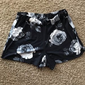 Flowy floral shorts